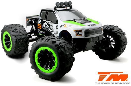 Team magic rc rtr 1/8 truck E6 Raptor brls 6S green rtr